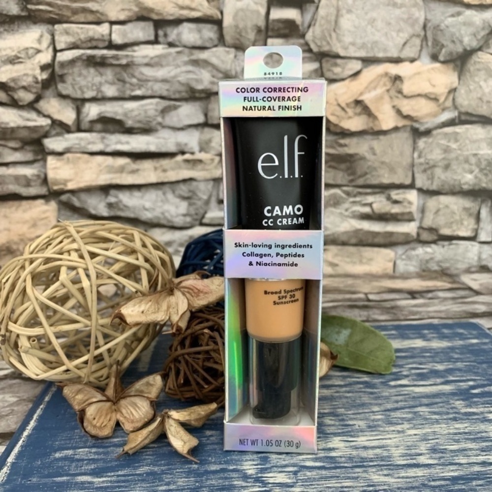 ELF Color Correcting CC Camo Cream Full Coverage Natural Finish 355 Warm Medium